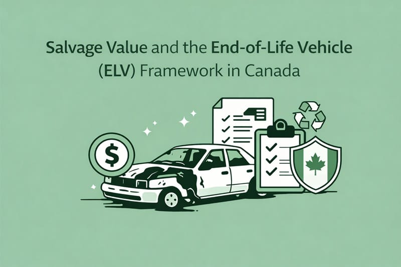 Salvage Value And The End Of Life Vehicle Elv Framework In Canada Image