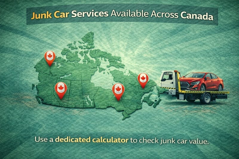 Junk Car Services Available Across Canada