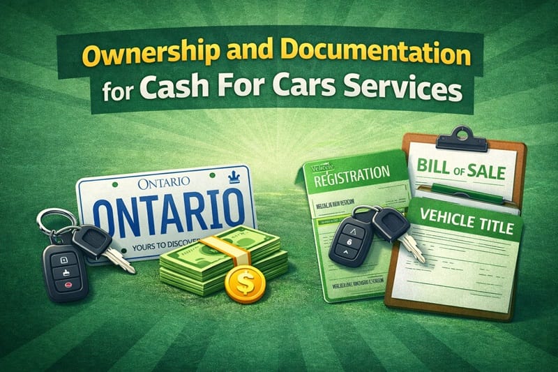 Ownership and Documentation for Cash For Cars Services
