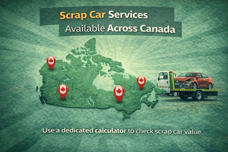 Scrap Car Services Available Across Canada