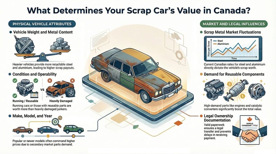 What Affects Scrap & Junk Car Value in Canada