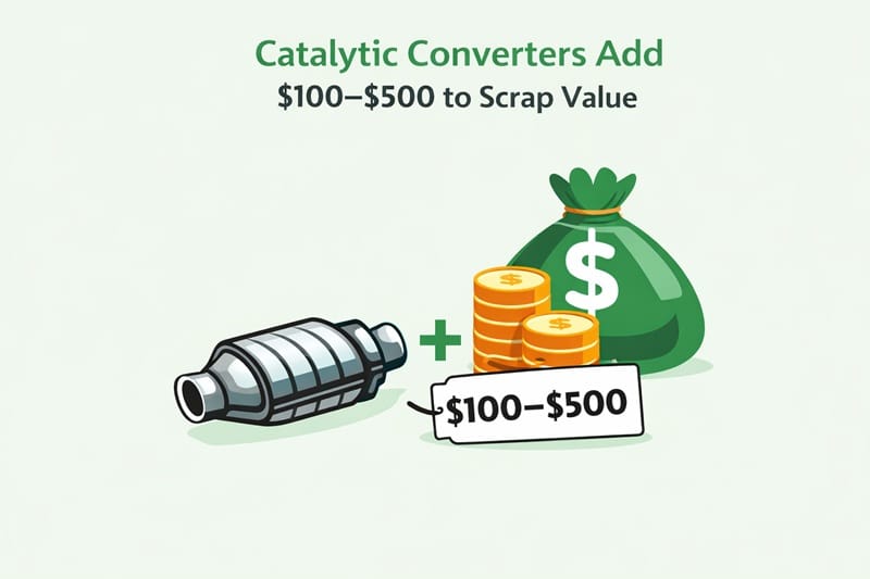 Catalytic Converters Add $100–$500 to Scrap Value
