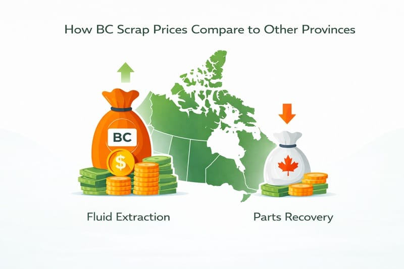 How BC Scrap Prices Compare to Other Provinces