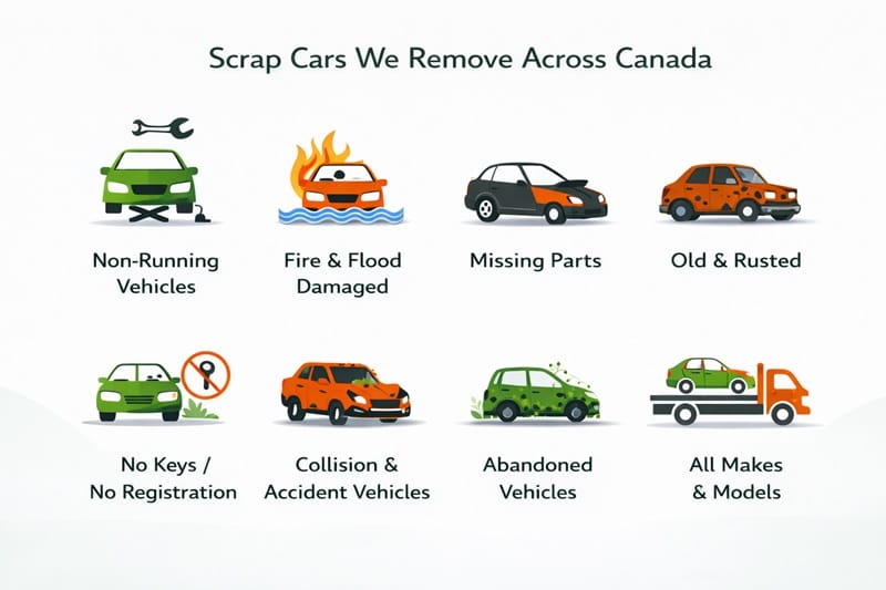 Scrap Cars We Remove Across Canada