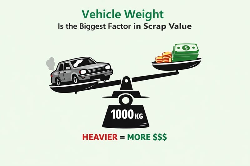 Vehicle Weight Is the Biggest Factor in Scrap Value