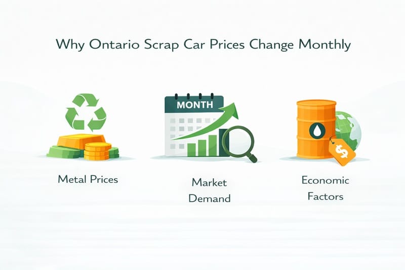 Why Ontario Scrap Car Prices Change Monthly