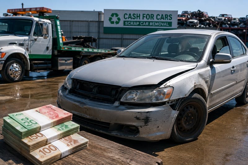 Scrap car payout estimate in Canada