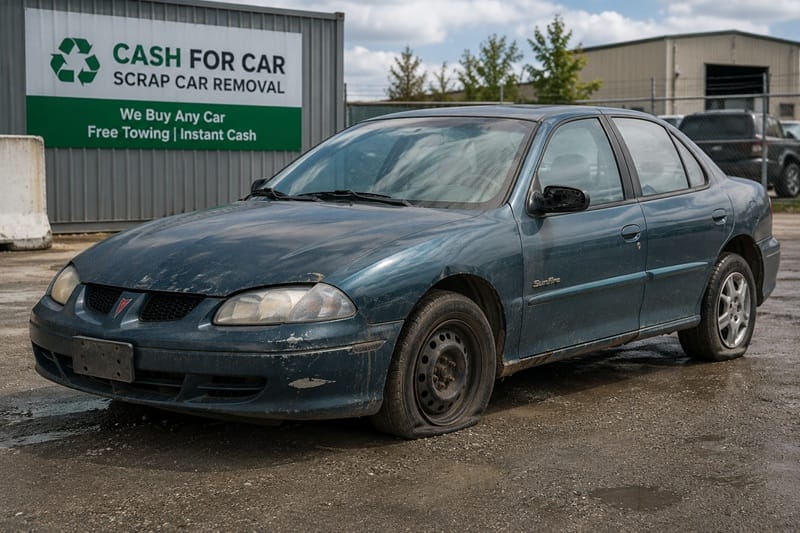 End-of-life vehicle that qualifies for scrap car removal